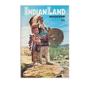 Vintage 1960s Magazine &quot;INDIANLAND&quot; Santa Fe Railroad Collectible Souvenir / Advertisements