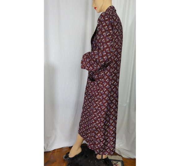 Men's Vintage 1950s Robe /Dressing Gown /Smoking … - image 7