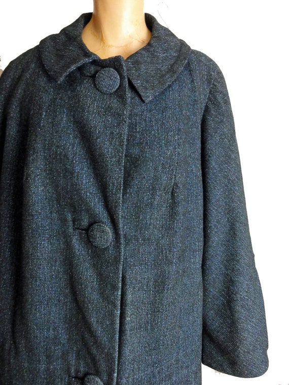 tweed swing coat