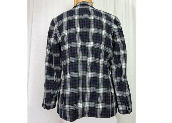 Pendleton Bold Tartan Plaid Wool Jacket Vintage 1… - image 5