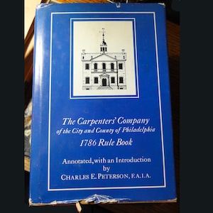 Vintage Book The Carpenters&#39; Company Illustrated History of Shaker Architecture First Edition Hardcover with Dust Jacket