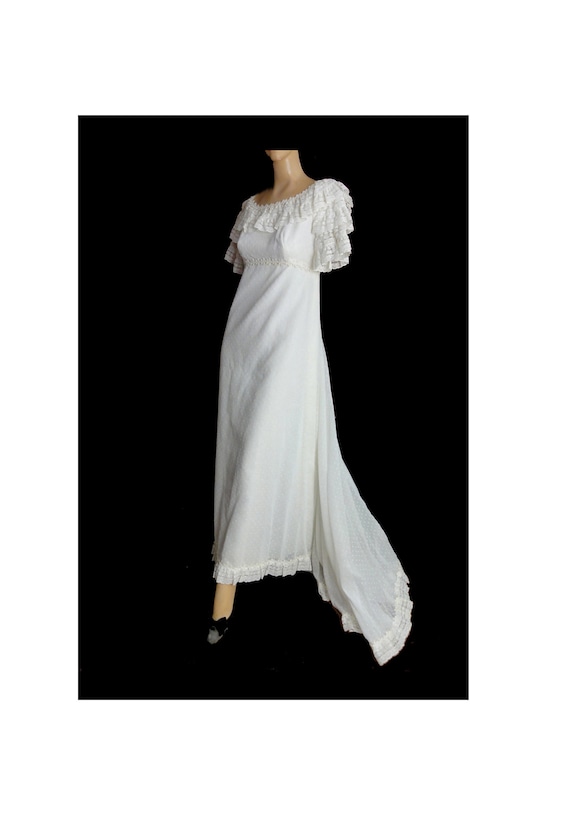 white empire dress
