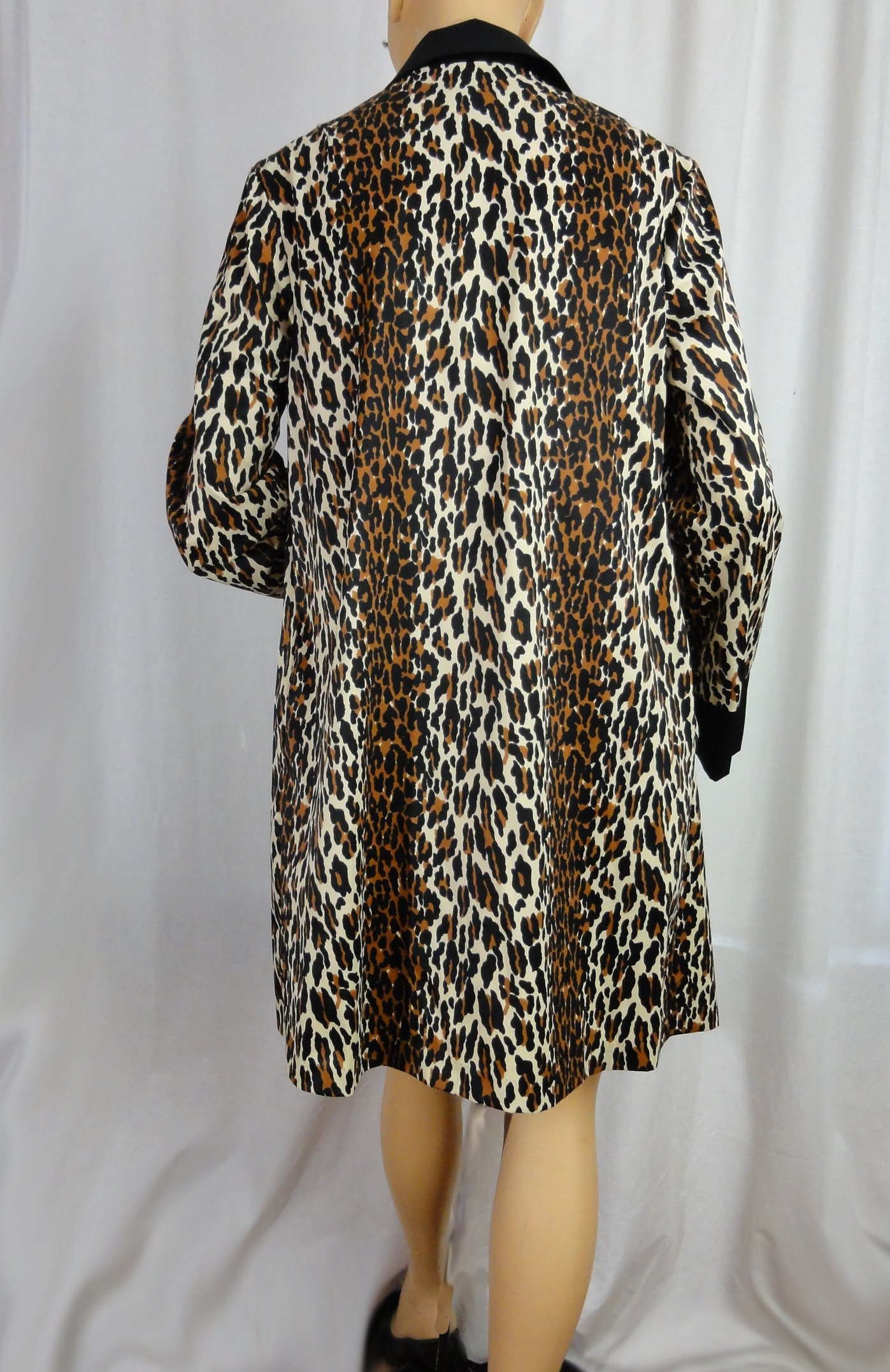 Vintage 50s Vanity Fair Robe Leopard Print Nylon Short | Etsy