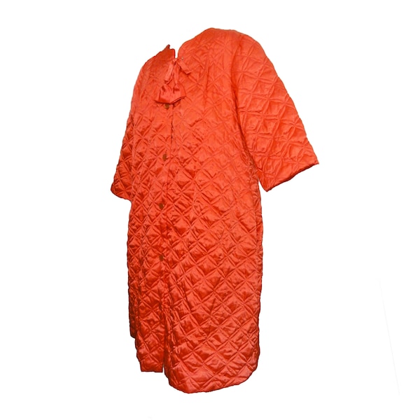 satin quilted bathrobe