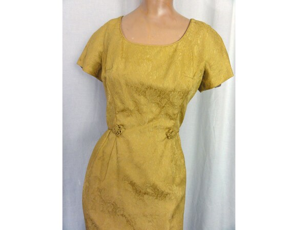 Cocktail Dress Suit Vintage 1960s Sheath and Crop… - image 7