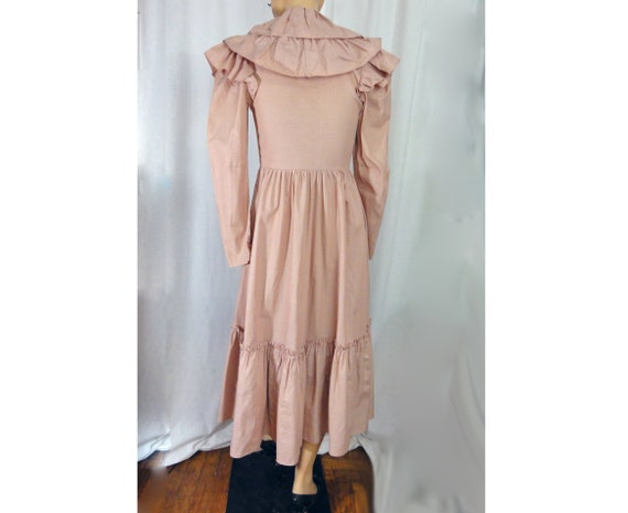 Jessica McClintock Vintage 1980s Dress Ruffled Bu… - image 7