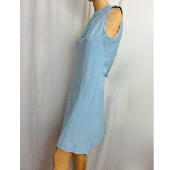 Mod 1960s Party Dress Two Piece Set Baby Blue A L… - image 7