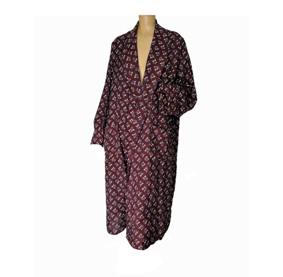 Men's Vintage 1950s Robe /Dressing Gown /Smoking … - image 2