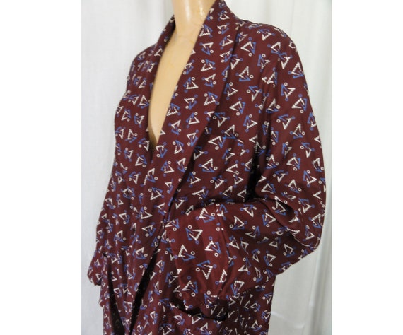 Men's Vintage 1950s Robe /Dressing Gown /Smoking … - image 4