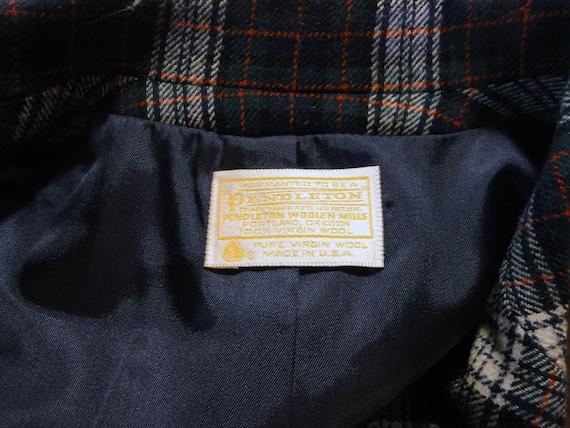 Pendleton Bold Tartan Plaid Wool Jacket Vintage 1… - image 7