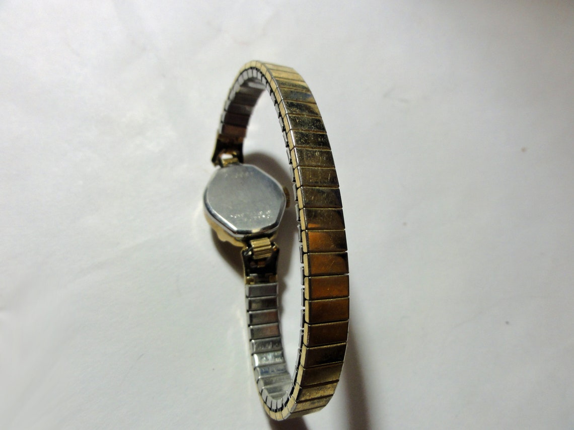 Cinturino Orologio Vintage Speidel Oro 10k RGP Anni '60 - Maglia Fiocco D'Oro - Donna - Inutilizzato