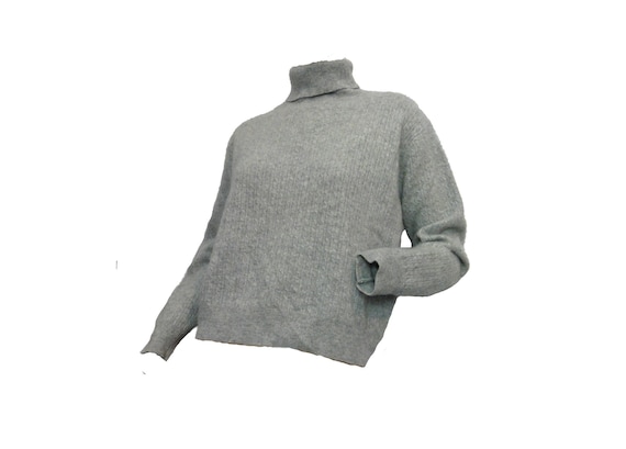 Lord & Taylor Gray Cashmere Vintage 1960s Sweater… - image 1