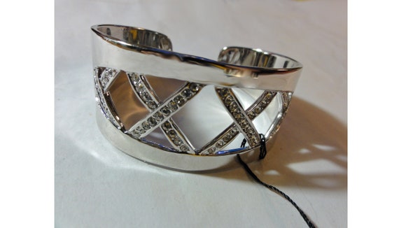 NOS Cuff Bracelet X Kisses "All My Love" Silver T… - image 1