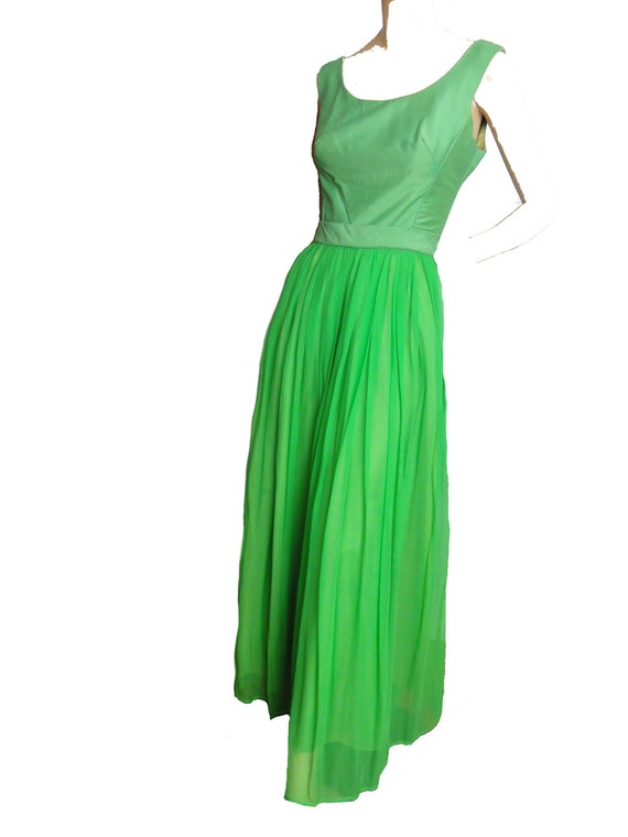 jade green ball gown