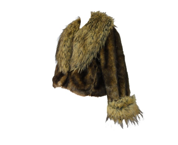 Vintage 80s Fake Fur Coat "Donna Salyer's Fabulous
