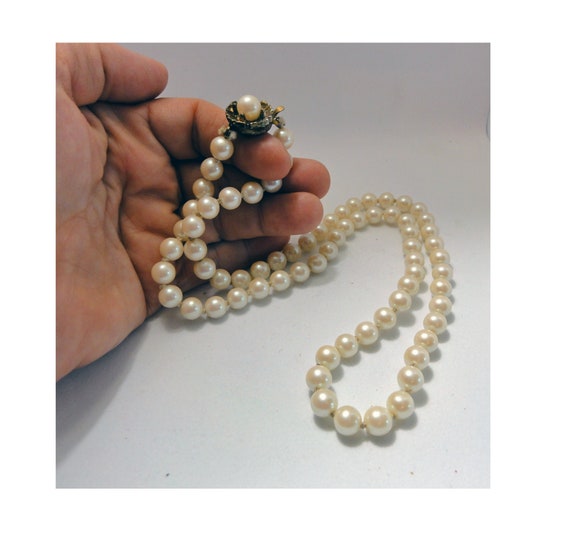 WedDecor Collana Di Perle Finte 18 Mm 45 Cm - Vintage Stile Anni '20 Per Matrimoni E Feste