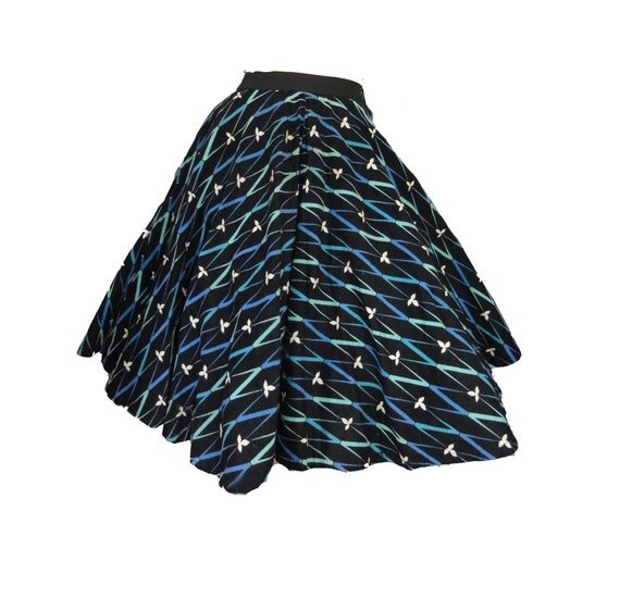 Lot De 10 Jupes Noires En Coton Taille Basse, Style Cercle Balançoire Rock'n'roll