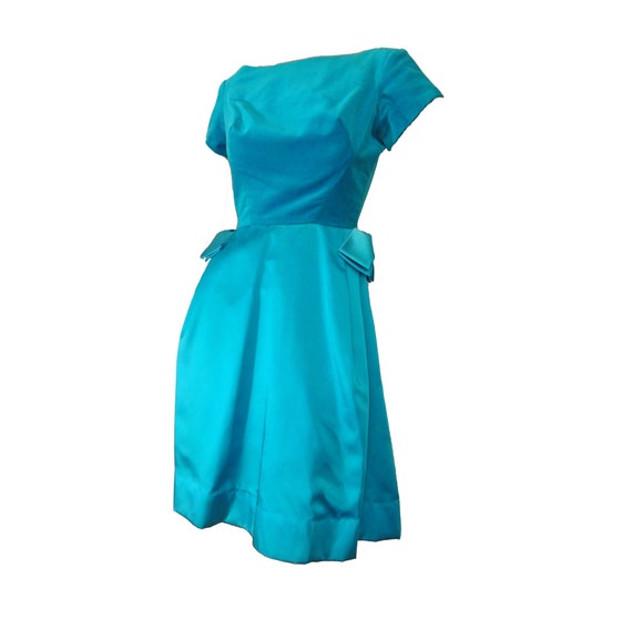 Aqua blue party hot sale dress