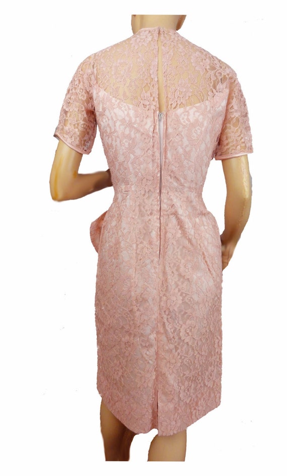 Lace sheath dress blush cheap