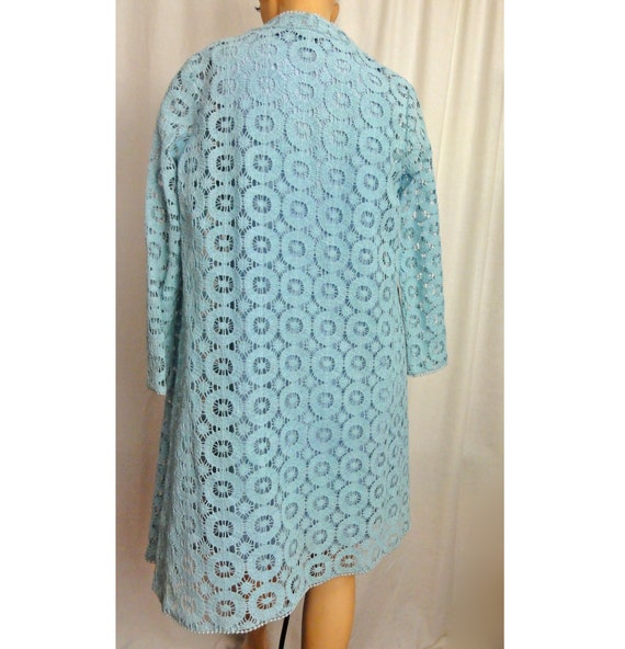 Mod 1960s Party Dress Two Piece Set Baby Blue A L… - image 5