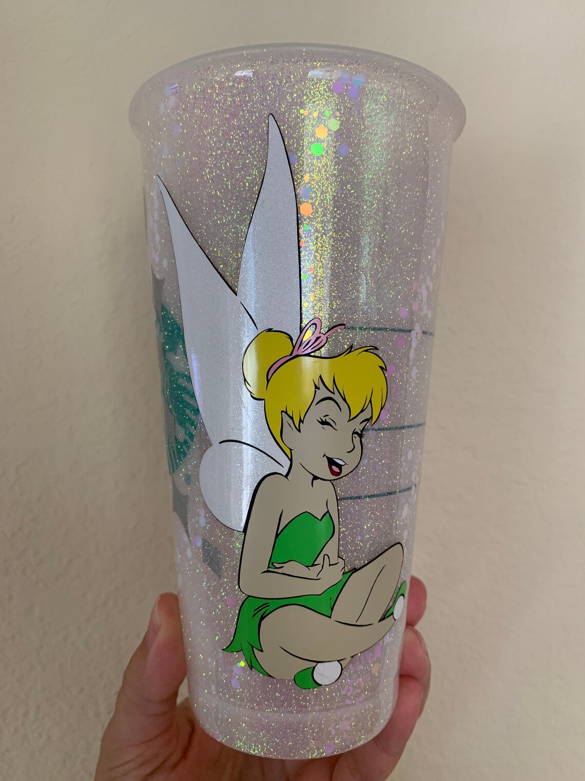 Tinkerbell UV Changing Cup Tinkerbell Glitter Cup Etsy New Zealand