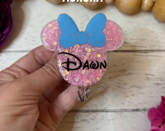 Frog Prince Princess Tiana Badge Reel Clip - Retractable ID Holder, Movie Inspired Gift - View #10