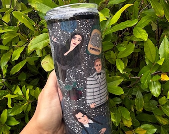 Spooky Family Tumbler, Metal Tumbler, Scary Movies, Gift for Horror Fans