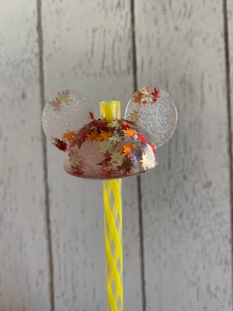 Holiday Straw Toppers Disney Straw Toppers Mickey Straw Etsy