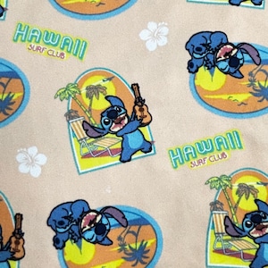 Stitch Fabric, Fabric for Crafts, Fabric for Sewing, Cotton Lycra Fabric, Disney Fabric