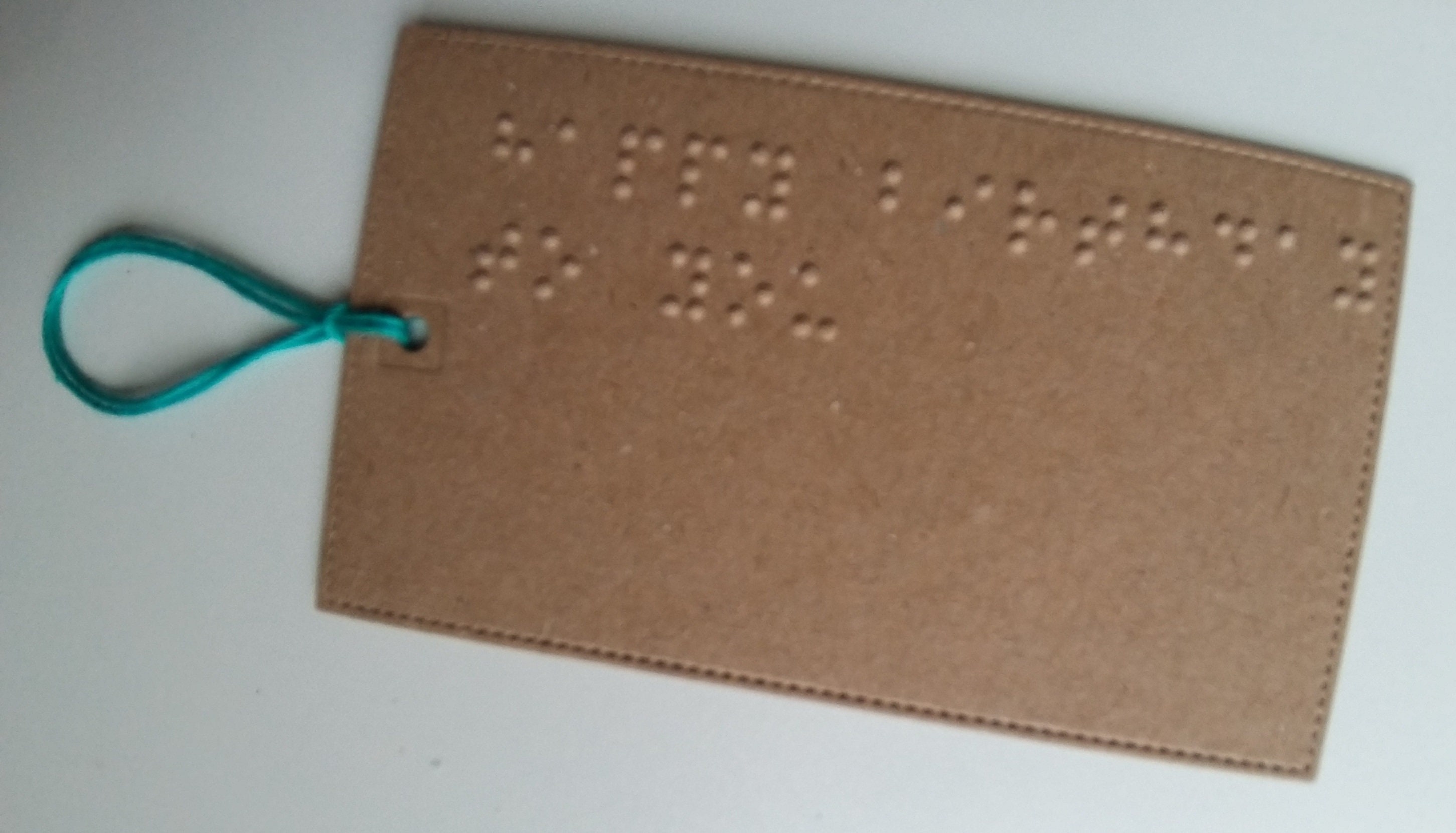 Embossed Braille birthday card with personalised braille Etsy