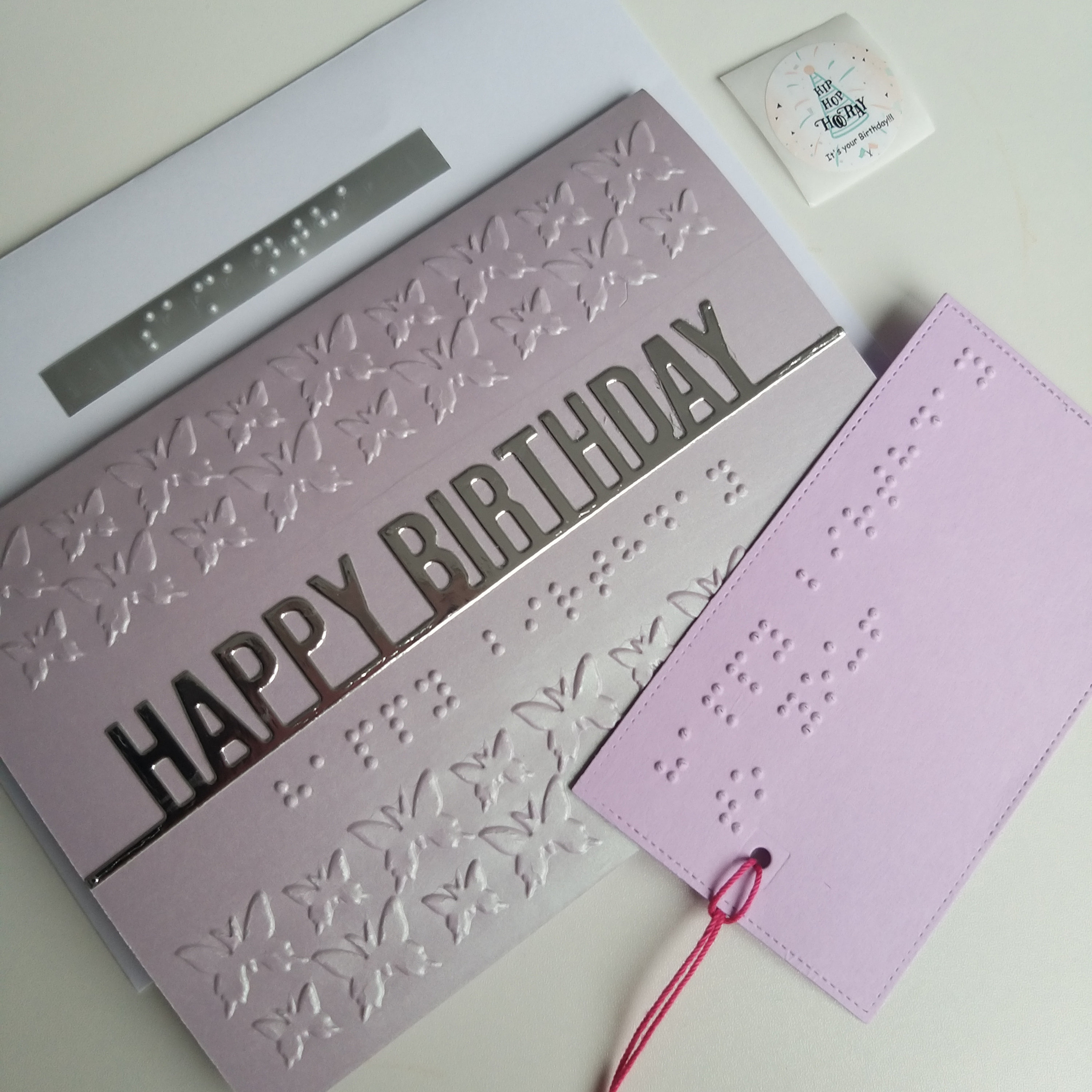 Personalisierte Braille haptische Grüße Geburtstagskarte blind Etsy