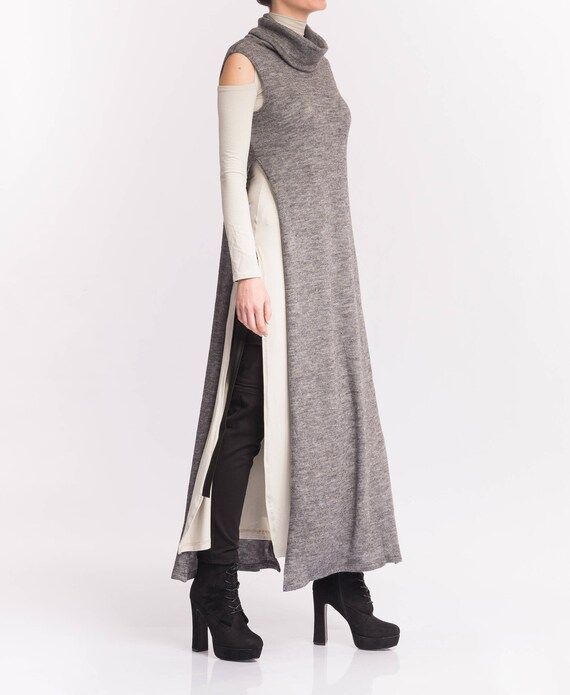 turtle neck maxi top