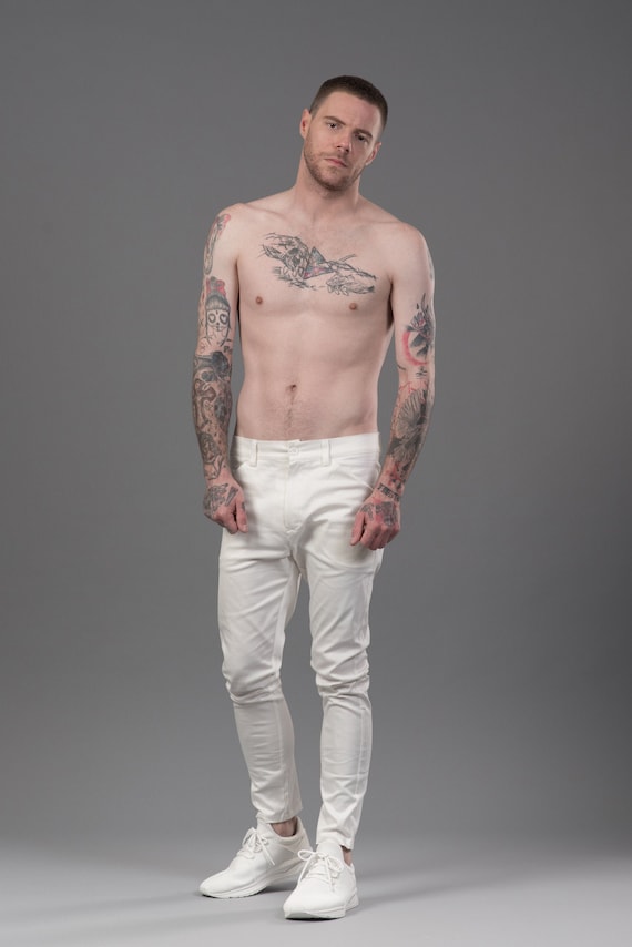 men's skinny fit pants