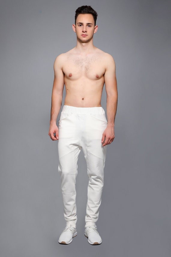 mens white sweatpants