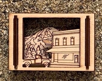 Mountain General Store - Miniature Matchbox Scene