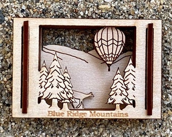 Blue Ridge Mountains - Miniature Matchbox Scene