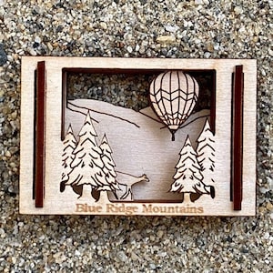 Blue Ridge Mountains - Miniature Matchbox Scene