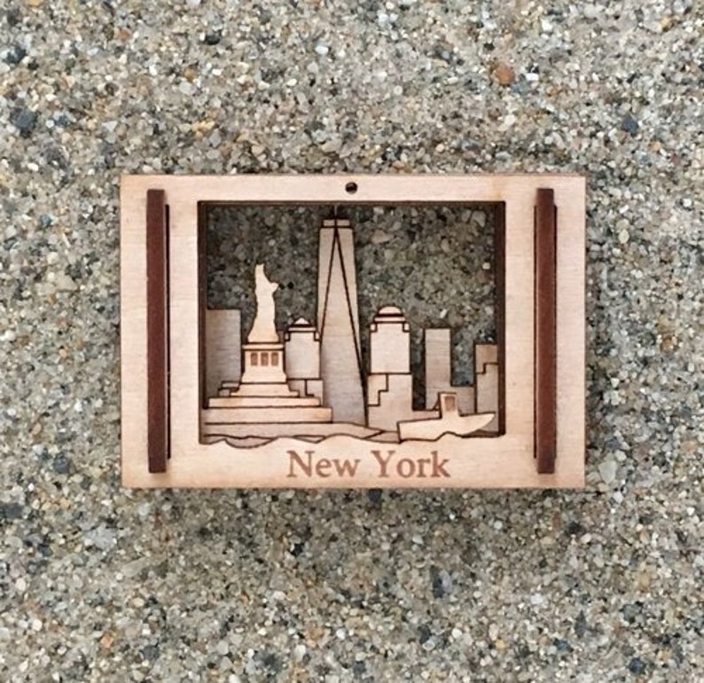 New York City Miniature Matchbox Scene Etsy