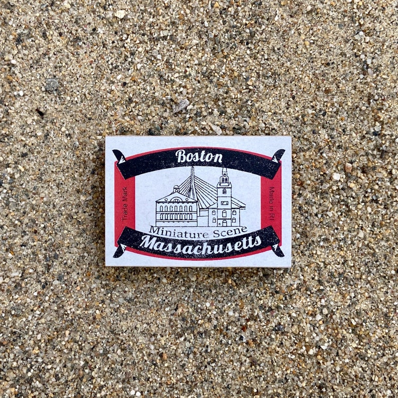 Boston - Miniature Matchbox Scene - Etsy