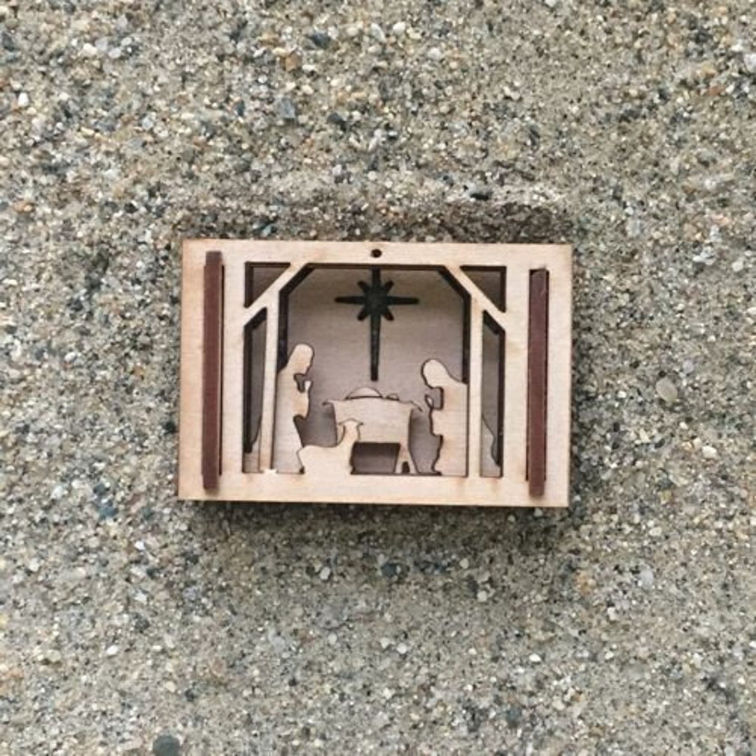 Nativity Scene Miniature Matchbox Scene Etsy