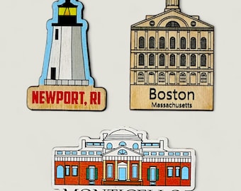 Die Cut Wooden Magnets - Custom