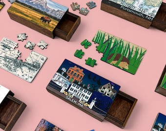 Wooden Keepsake Puzzle Box - Custom