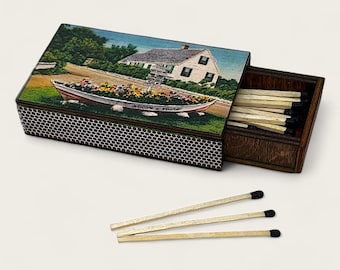Wooden Keepsake Matchbox With Matches - Custom
