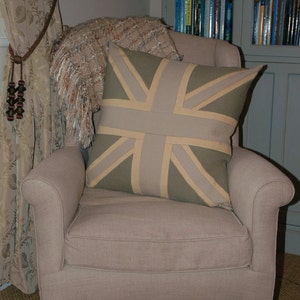 Luxury, 22 inch/55cm hand made in the UK, Union Jack themed cushions in glorious colours. Free delivery in the UK