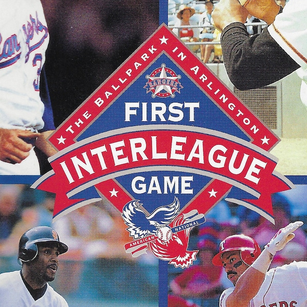 FIRST Major League Baseball INTERLEAGUE GAME, Rangers vs. Giants June 12, 1997 Special Commemorative Souvenir Program