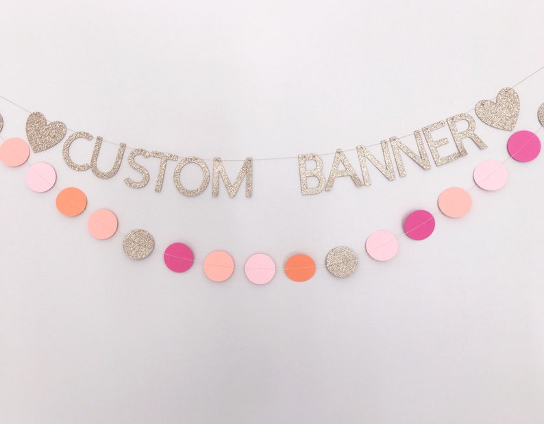 Custom letter banner personalise your event