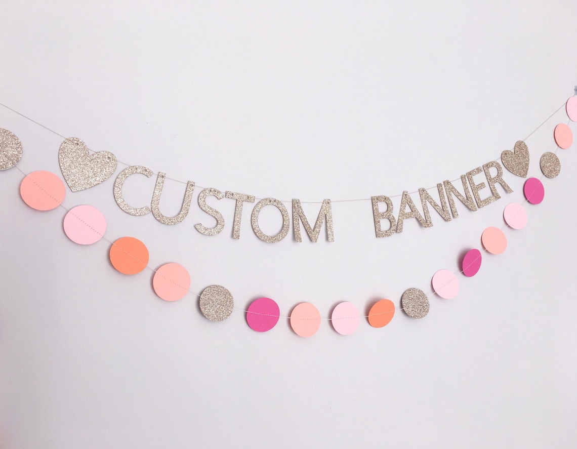 Custom Letter Banner Personalise Your Event Etsy