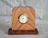 Oak and Walnut Clock