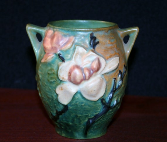 Roseville Magnolia Vase Etsy