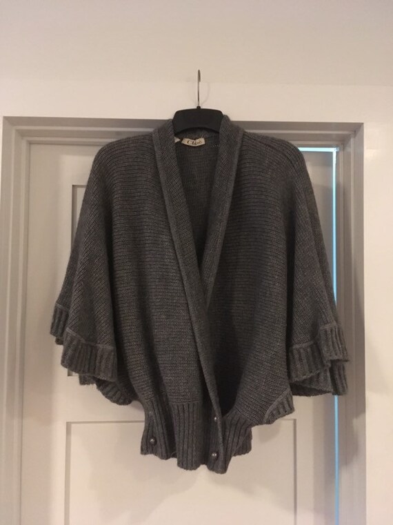Vintage 1970s designer Chloe mohair sweater cape